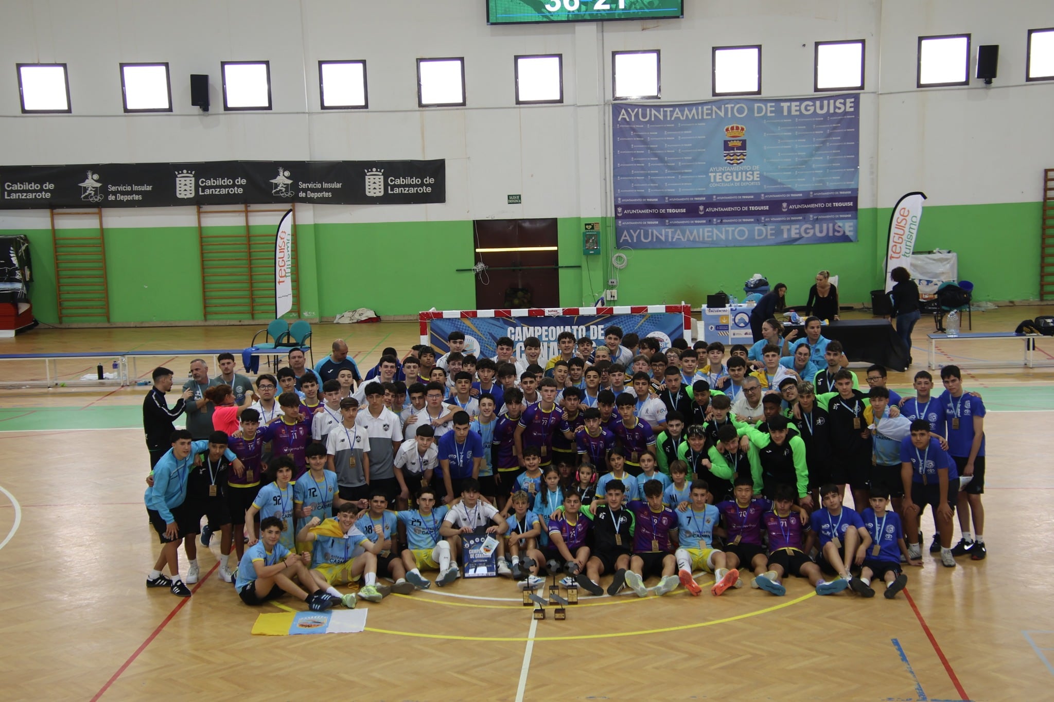 El Chinijos tras ganar el Campeonato de Canarias cadete.