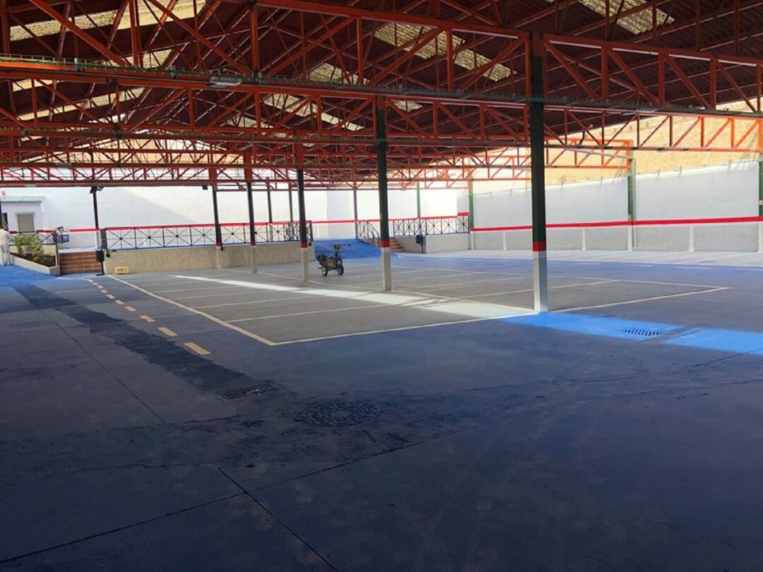 Nuevo aparcamiento de &quot;San Francisco&quot; en Villanueva del Arzobispo, instalaciones que antes ocupaban los puestos del Mercado de Abastos