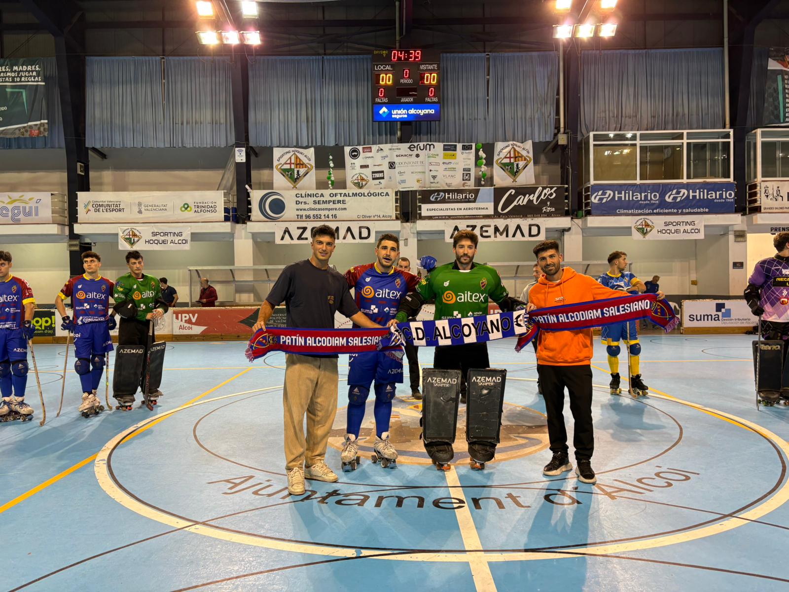 Acto de unión entre el Alcoyano y el Patín Alcodiam