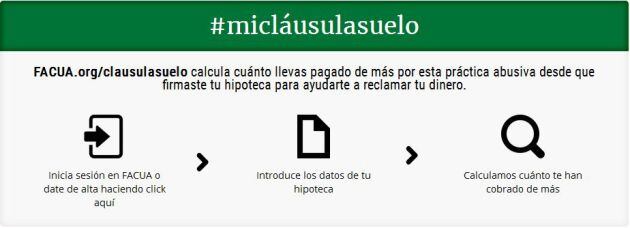 La página de la herramienta #Micláusulasuelo.