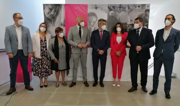 Las autoridades durante la inauguración de las instalaciones