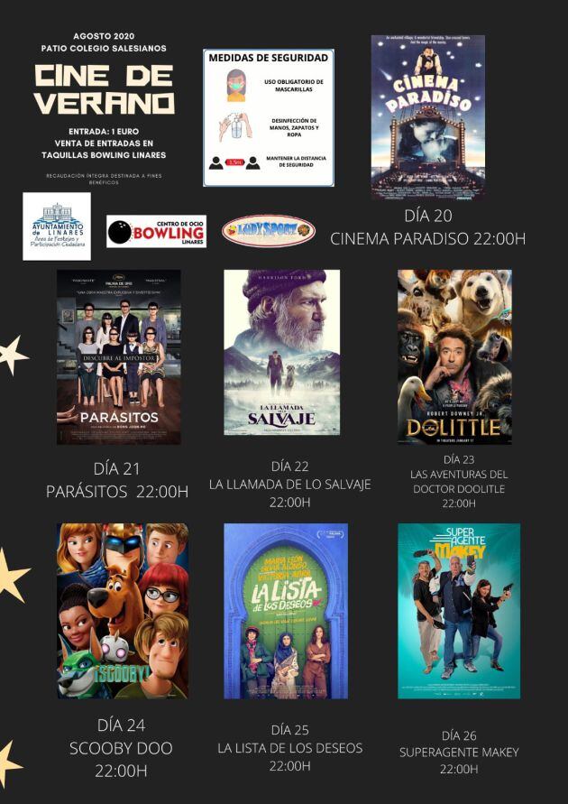 Películas "Cine de Verano 2020".