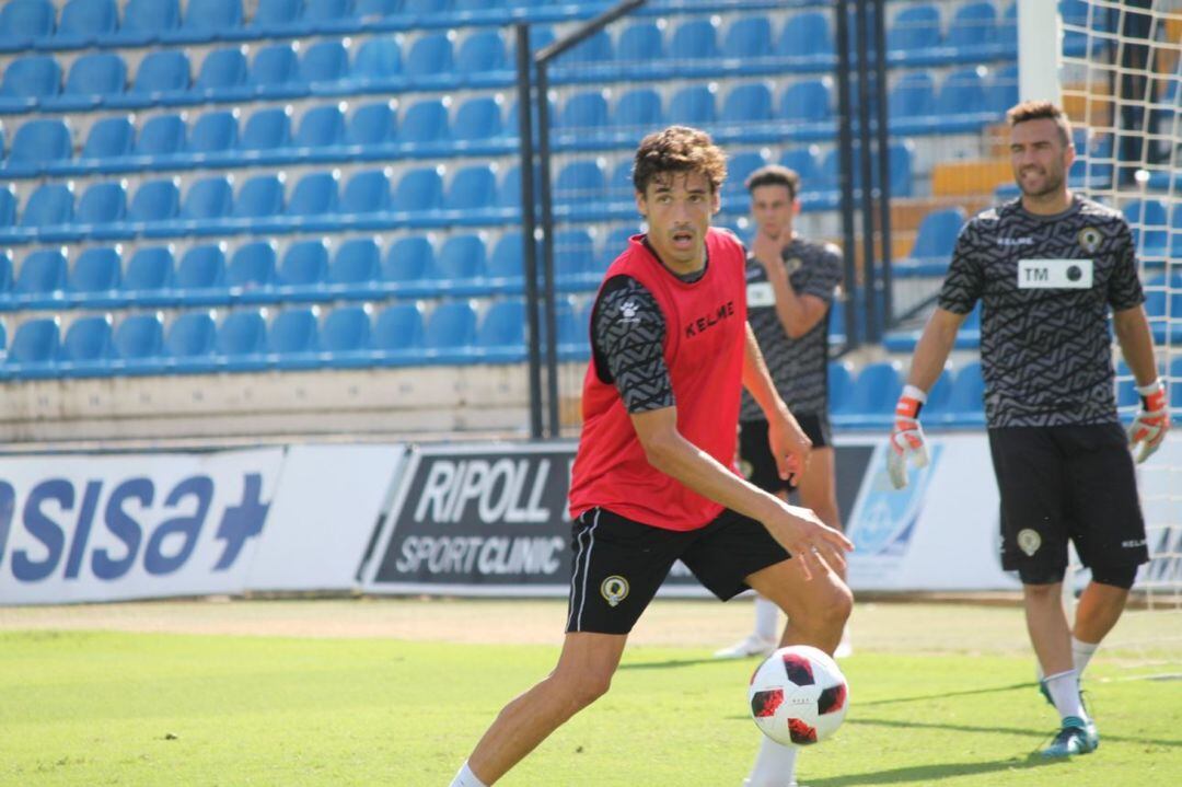 Fran Miranda, entrenandose