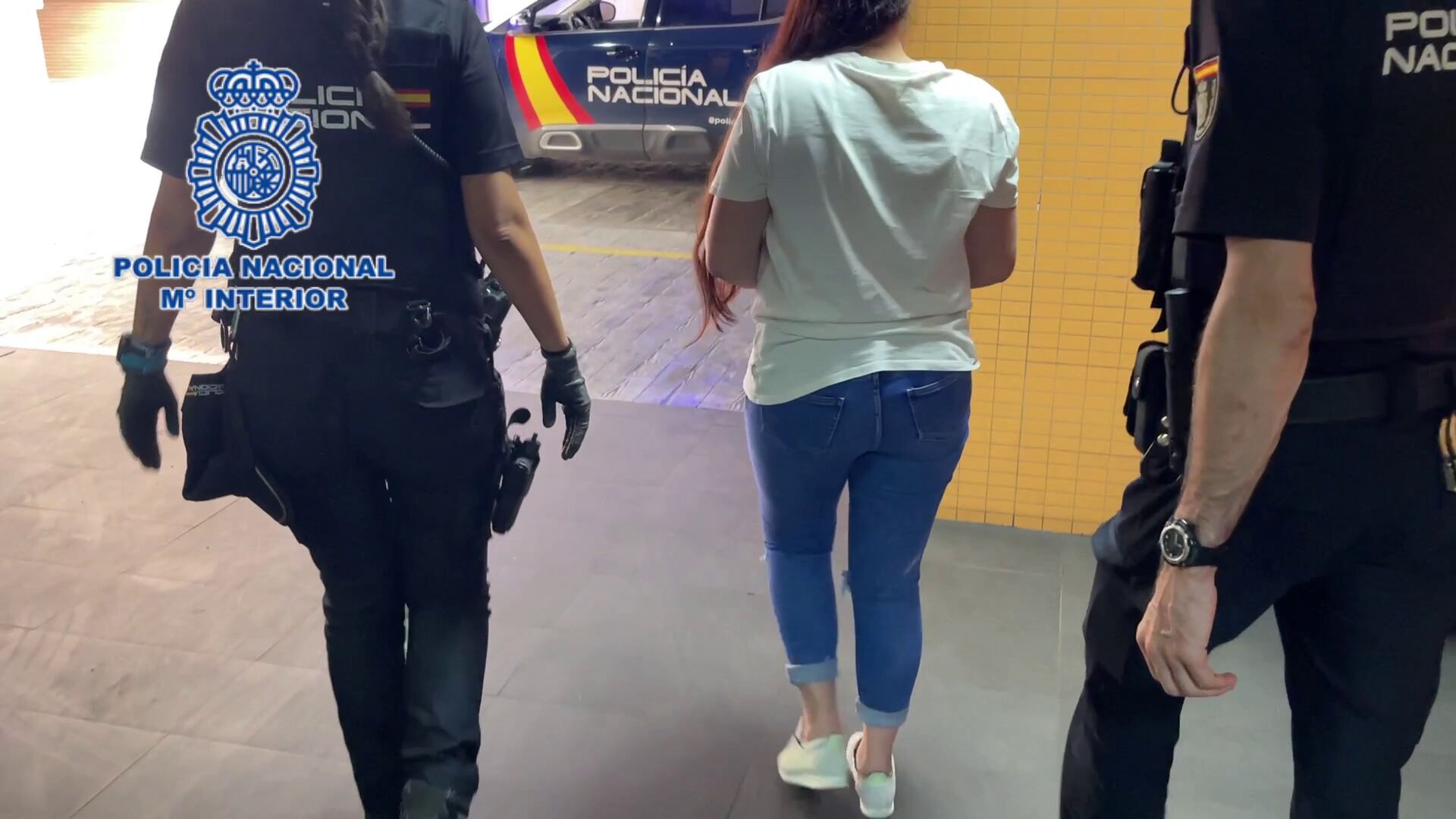 Imagen de la detenida en dependencias policiales