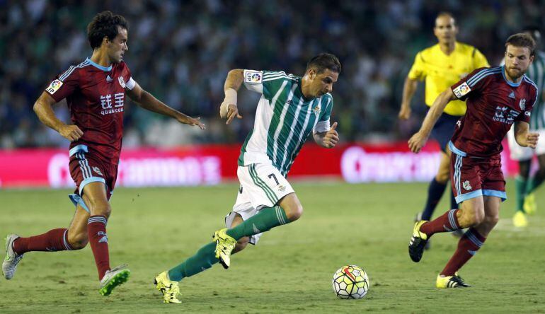 Joaquín Sánchez en un partido ante la Real 