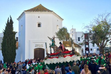Salida de la Oración en el Huerto desde la Ermita de San Roque.