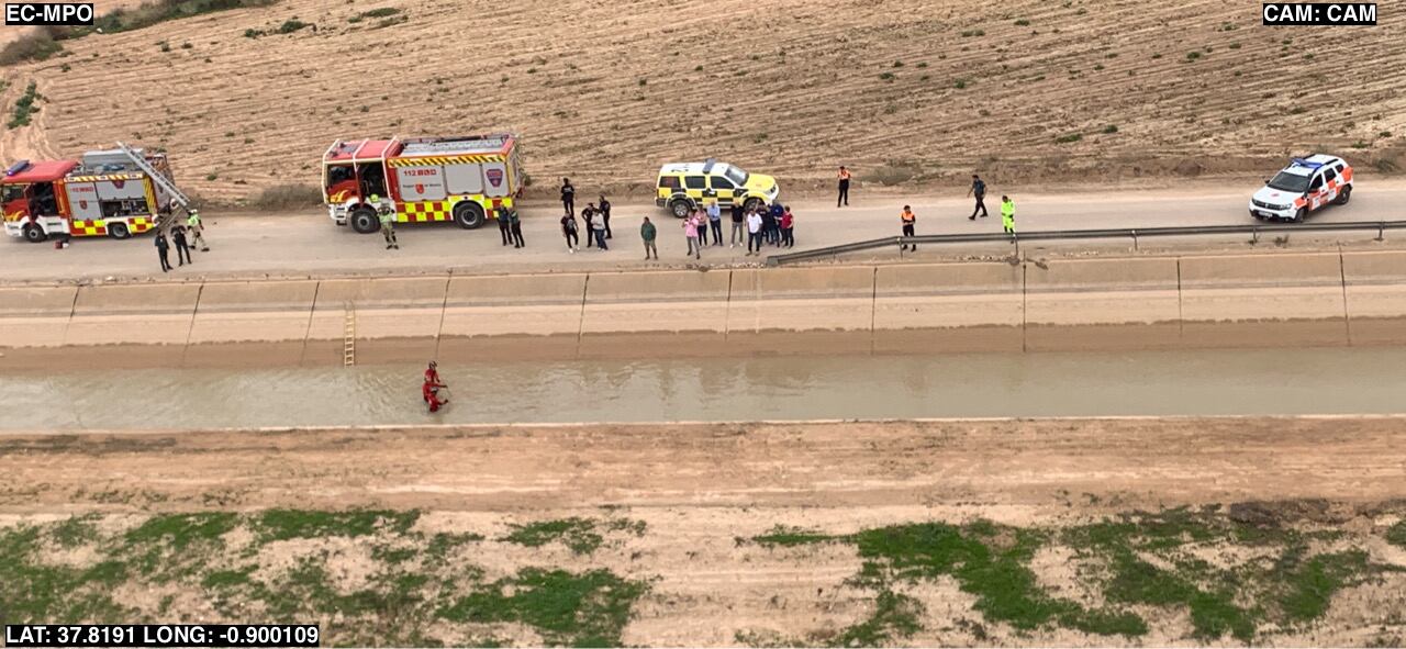 Hallado sin vida el vecino de Torre Pacheco desaparecido ayer: el cuerpo fue encontrado en el canal del Trasvase Tajo-Segura