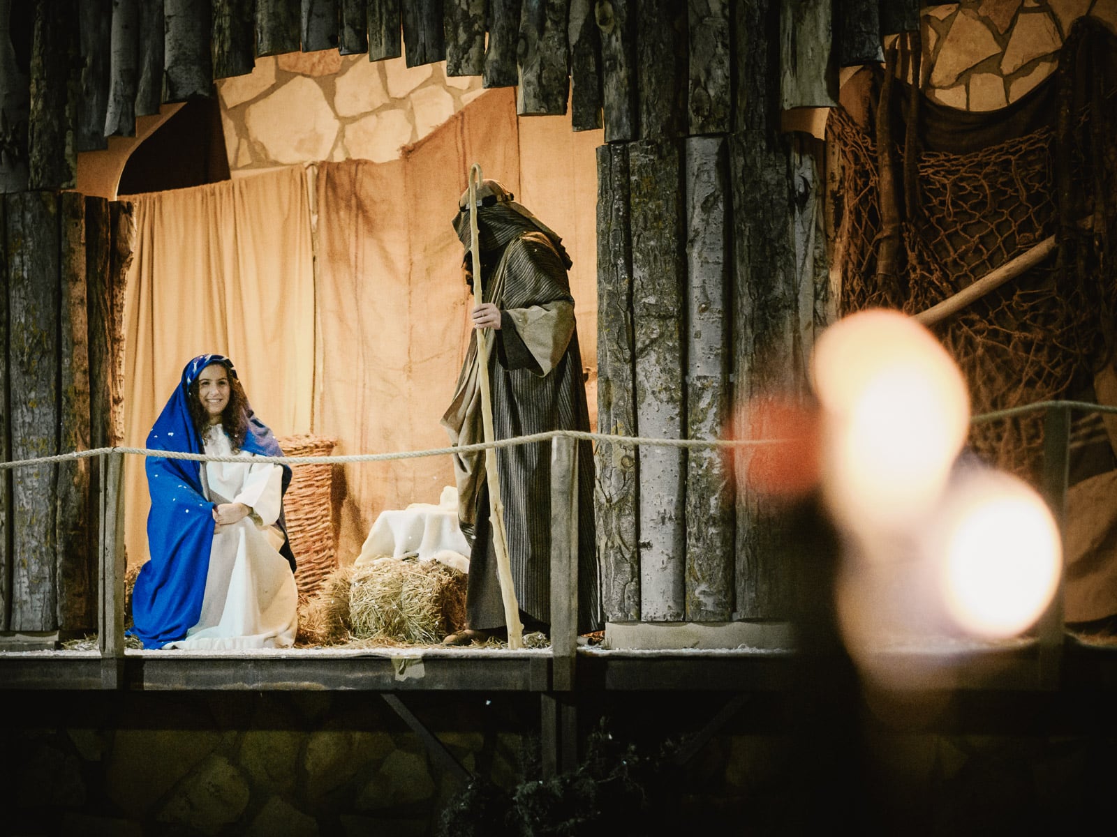 María y José en el portal