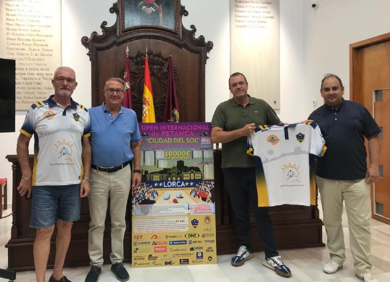 Presentación del torneo de petanca