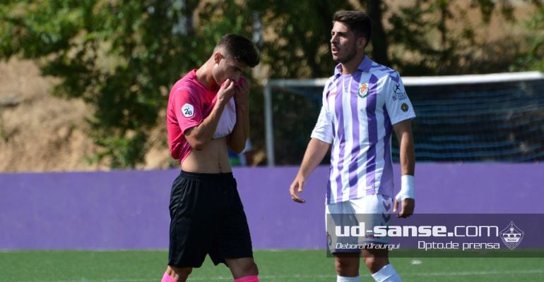 La U.D. Sanse sufrió en el empate contra el Real Valladolid B