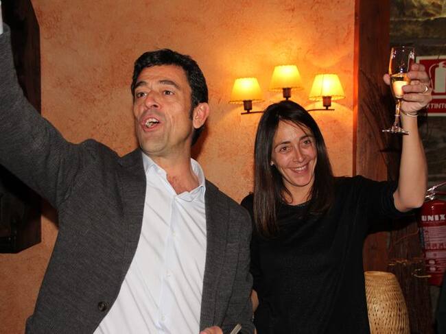 Josep Àngel Mortés i Gemma Riba festegen la victòria a Ordino. Seran els nous cònsols per ACO+DA.
