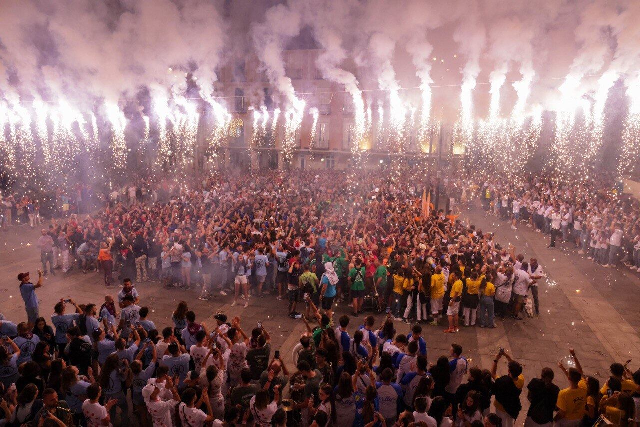Fin de fiesta 2022 en la Plaza Mayor de Guadalajara