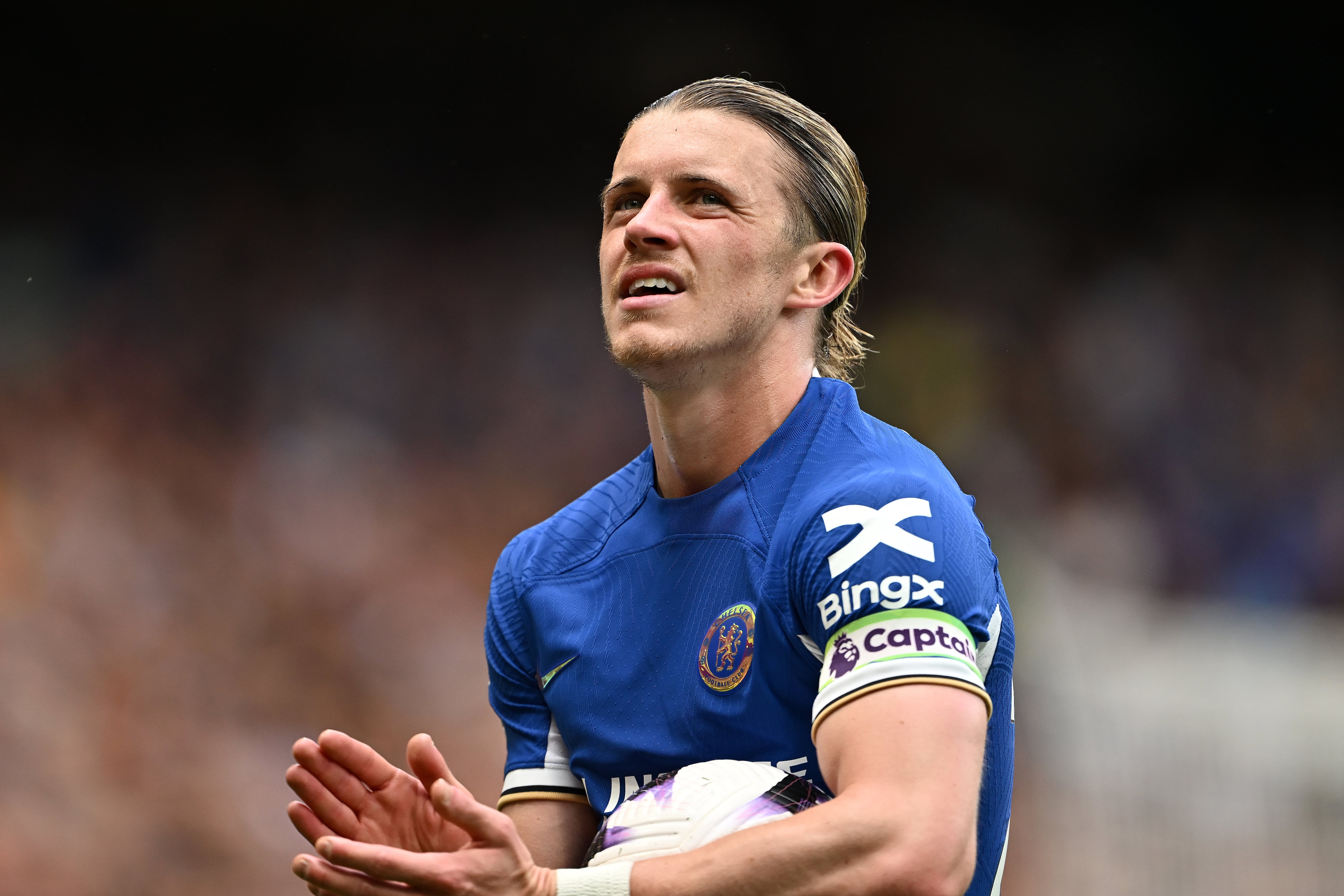 Conor Gallagher, durante un partido con el Chelsea