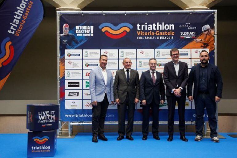 Presentación del Triatlón de este año.