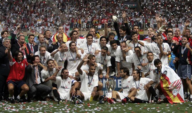El Sevilla ya le ganó una Supercopa al Barcelona