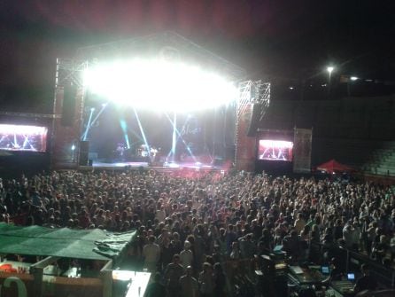 Escenario de la plaza de toros de Cazorla