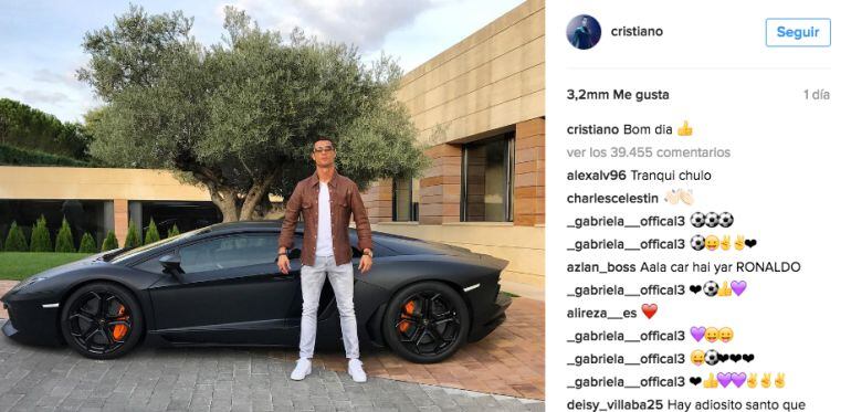 Imagen de Cristiano Ronaldo en Instagram 