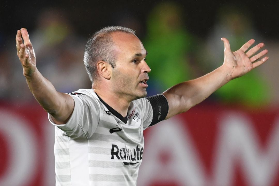 Iniesta, durante el partido. 