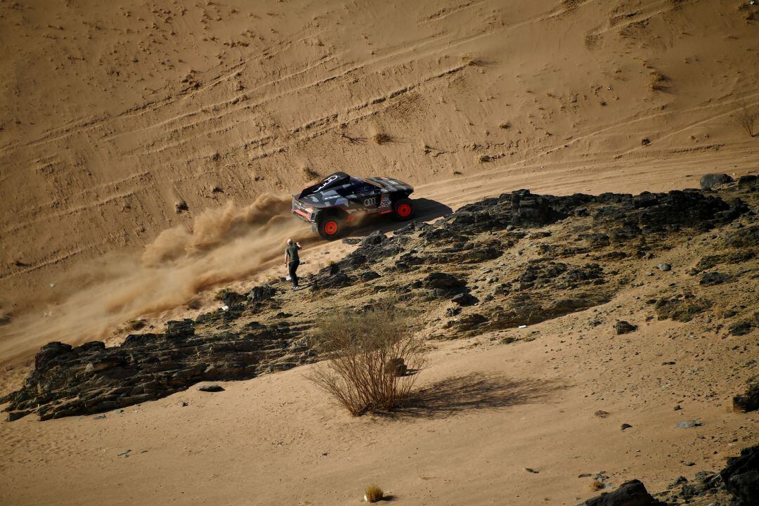 Carlos Sainz, durante la primera etapa del Rally Dakar