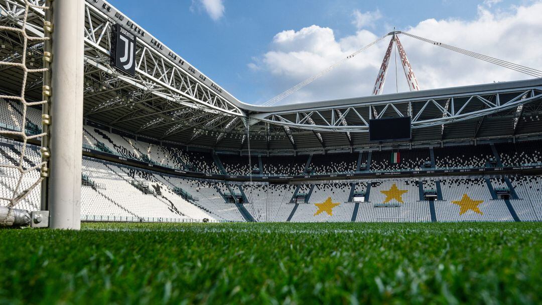 Imagen del césped del Juventus Stadium, donde jugará la Real contra el United