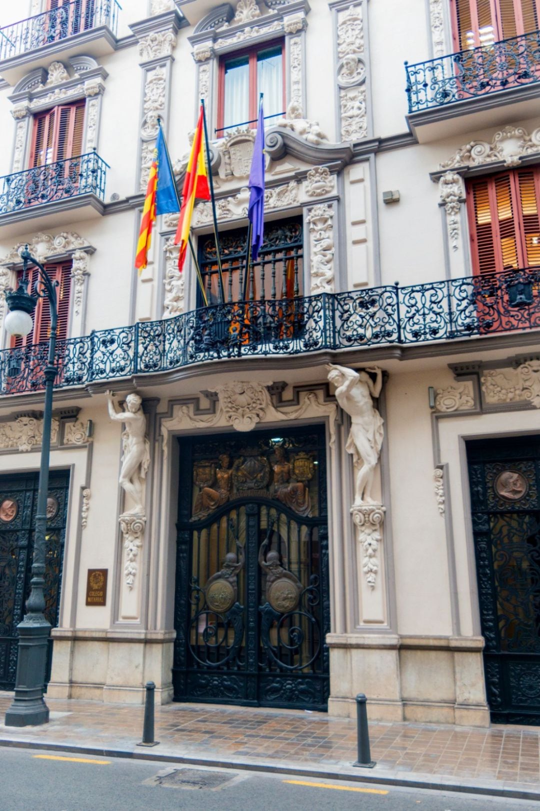 Fachada del Colegio Notarial de Valencia