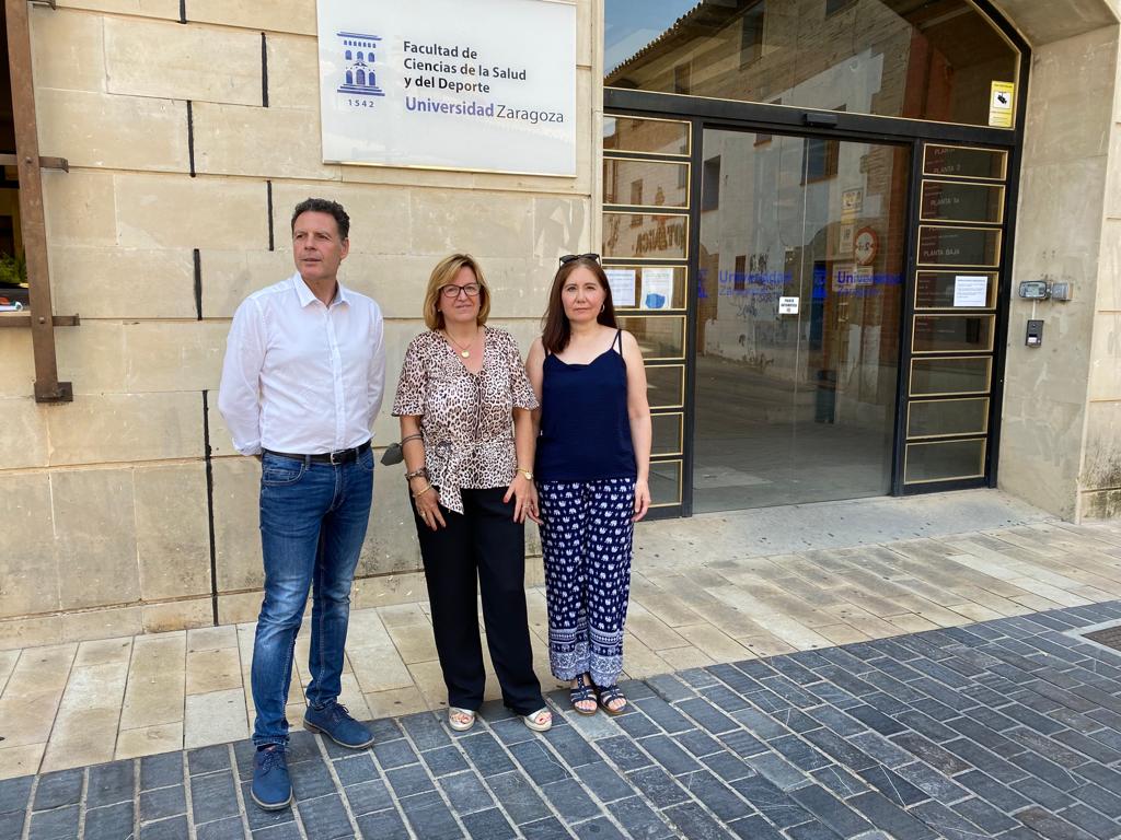 Germán Vicente, Marta Liesa y Yolanda Sancho