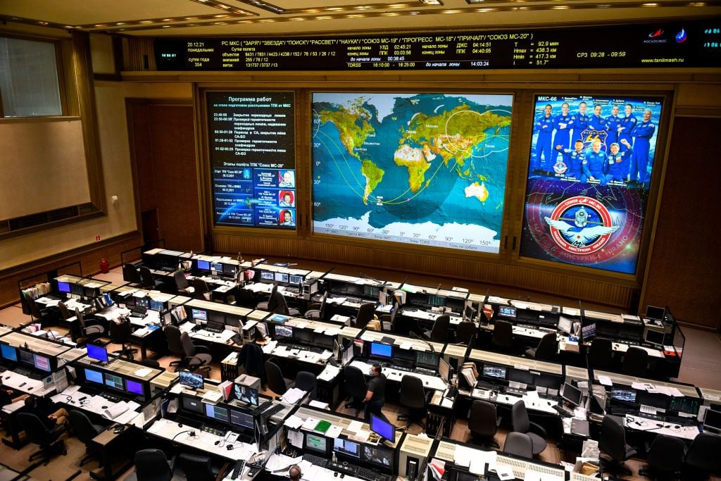 Centro de Control en Rusia de la Estación Espacial Internacional (Photo by Alexander NEMENOV / AFP) (Photo by ALEXANDER NEMENOV/AFP via Getty Images)