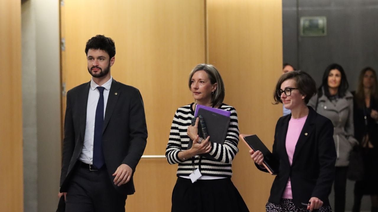 Els consellers generals de Concòrdia, Cerni Escalé, Núria Segués i Maria Àngels Aché