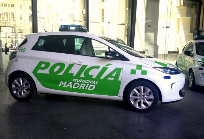 Uno de los nuevos coches eléctricos de la Policía Municipal