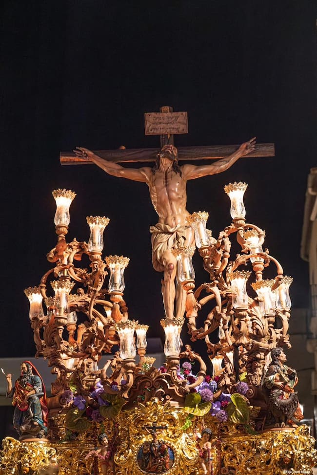 Santísimo Cristo de la Expiración de Jódar en su estación de penitencia este año 2025