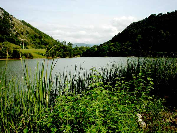 Embalse de Heras, en Medio Cudeyo.