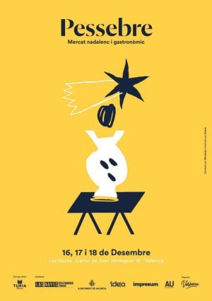 Cartel mercadillo &quot;Pessebre&quot; de Las Naves