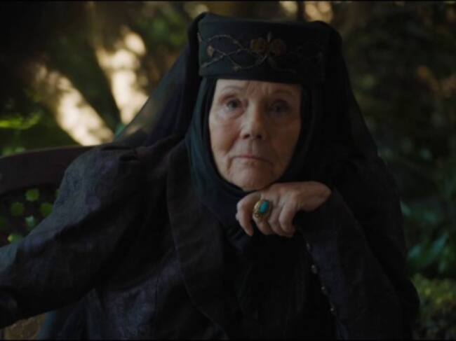 Olenna Tyrell en su despedida de la serie