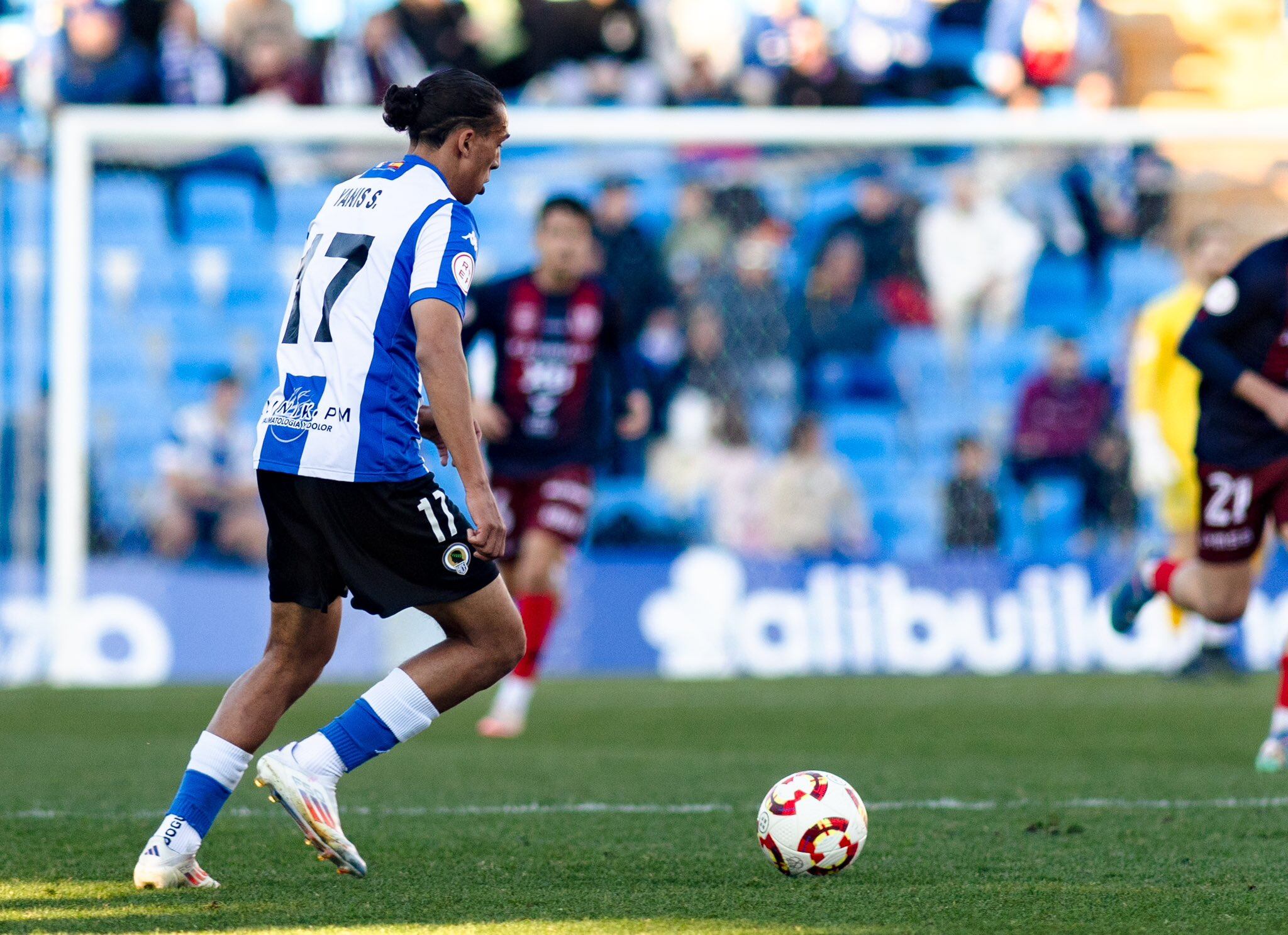 Yanis, jugador del Hércules, en el Rico Pérez