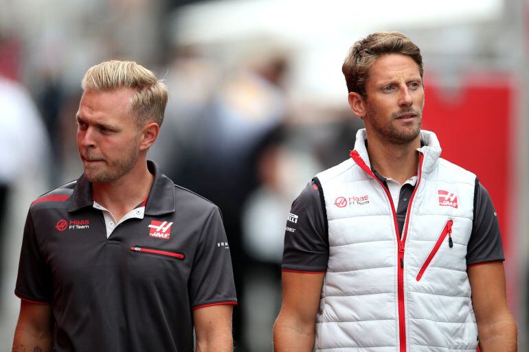Magnussen y Grosjean, los pilotos de Haas de los que ha hablado Fernando Alonso.