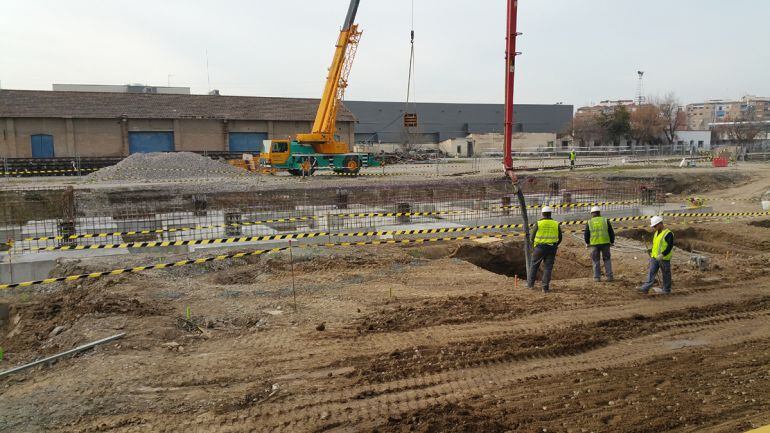 Obras del AVE en la entrada a Granada.