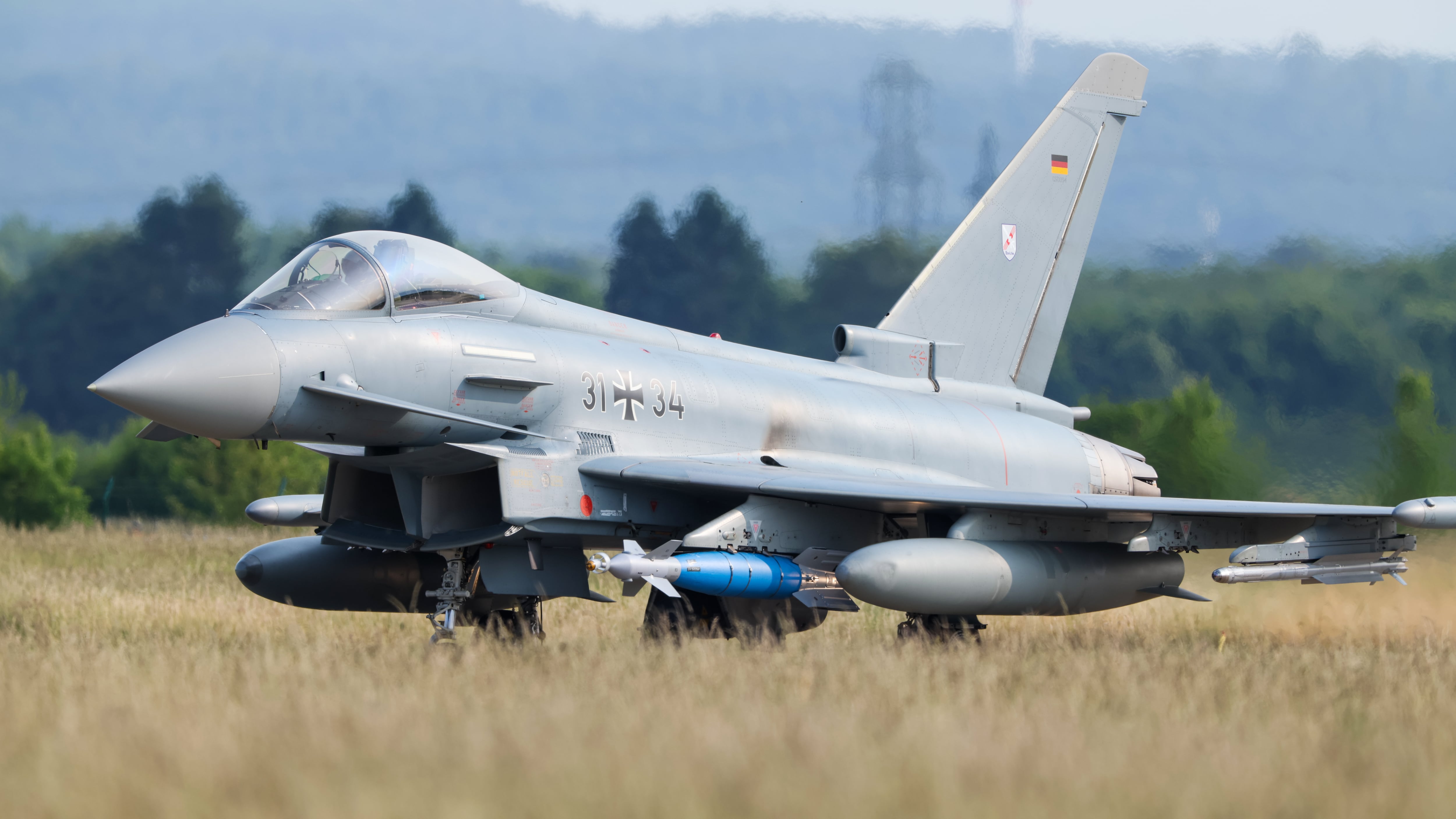 Un Eurofighter del ejército de Alemania durante unos ejercicios el pasado mes de junio en suelo germano