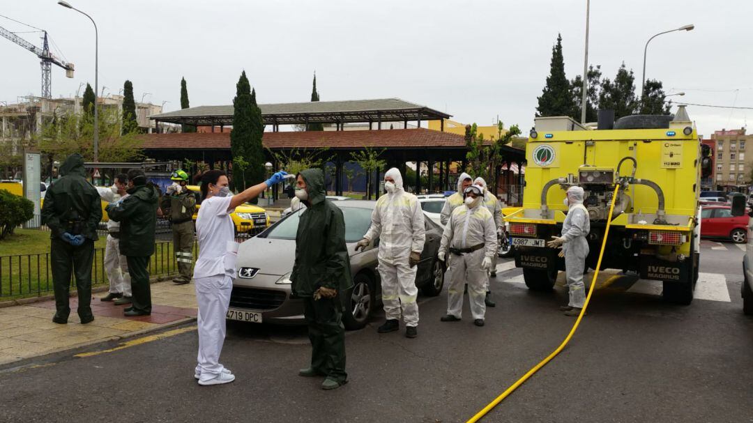 Desinfectan la residencia de San Basilio (Murcia)