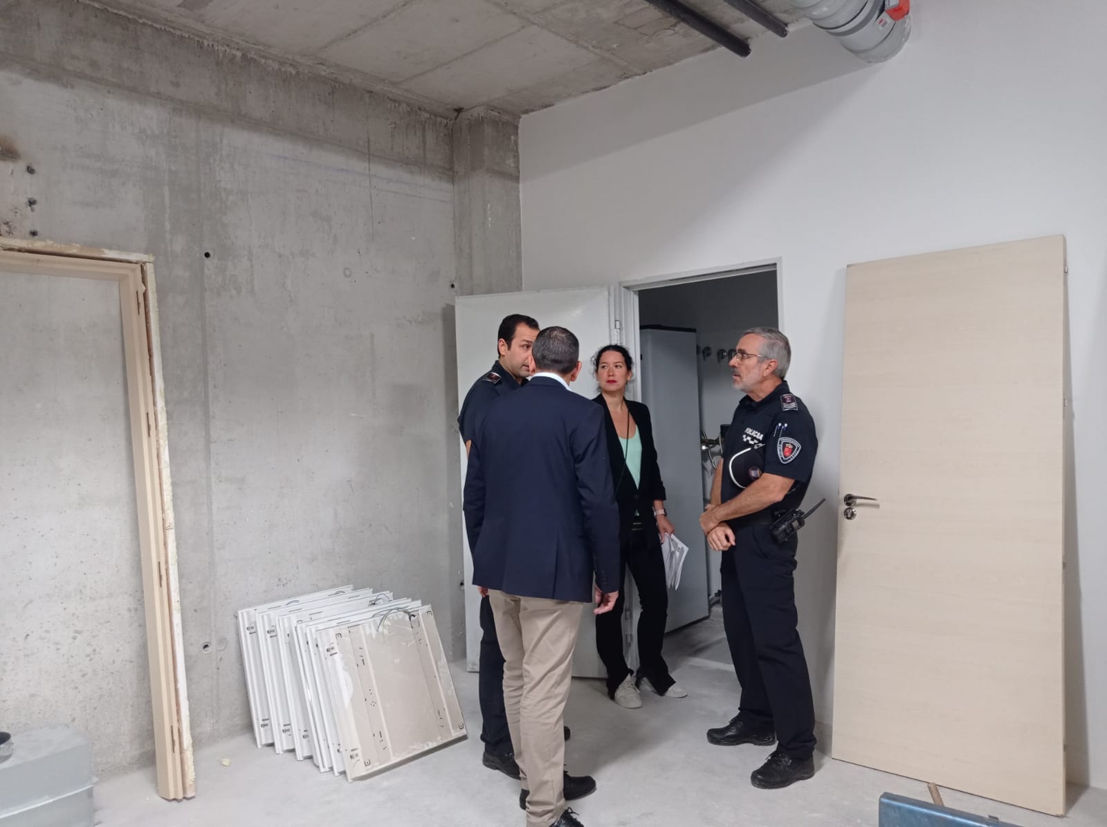 Obras del cuartel de la policía local del barrio lorquino San Cristóbal