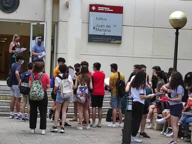 Imagen de uno de los llamamientos durante la realización de las pruebas en el Campus de Ciudad Real