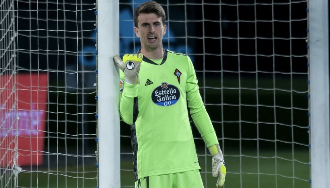 Iván Villar durante un partido de Liga con el Celta de la pasada temporada. 