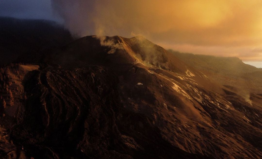 El volcán de La Palma.