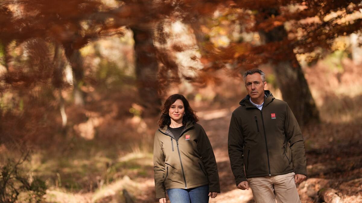 Isabel Díaz Ayuso, presidenta de la Comunidad de Madrid, sobre su visita al Hayedo de Montejo