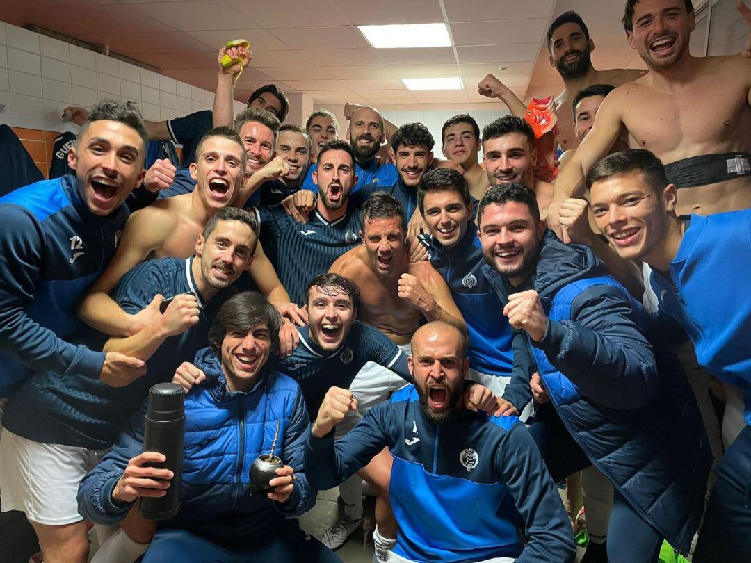 Los jugadores del CF Gandia celebran la victoria