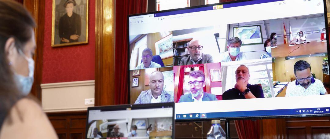 Reunión telemática sobre la ría de O Burgo