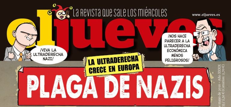 Portada de &#039;El Jueves&#039; contra el auge de los nazis.