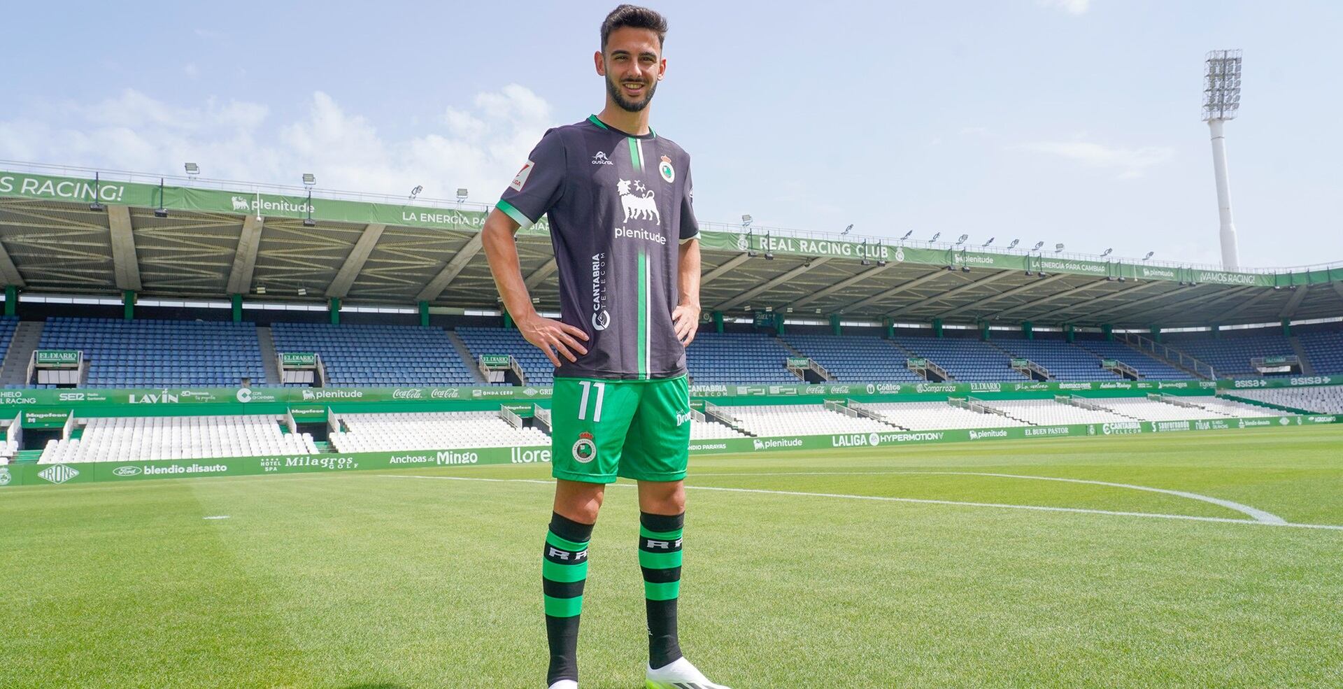 Andrés Martín, durante su presentación en 2023 en El Sardinero.