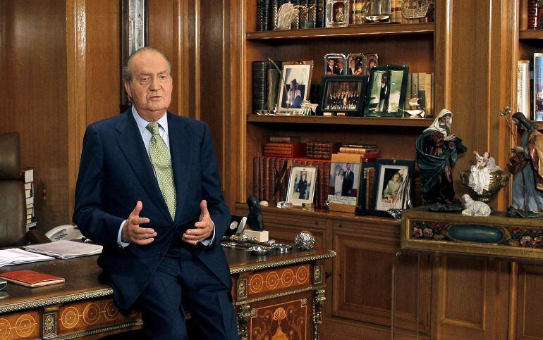 Juan Carlos I en uno de sus últimos discursos de Nochebuena como Rey de España