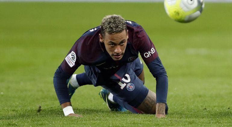 Neymar, en un partido del PSG.