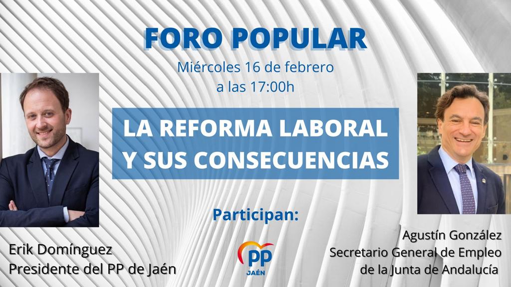 Anuncio del foro que ha tenido que ser suspendido.